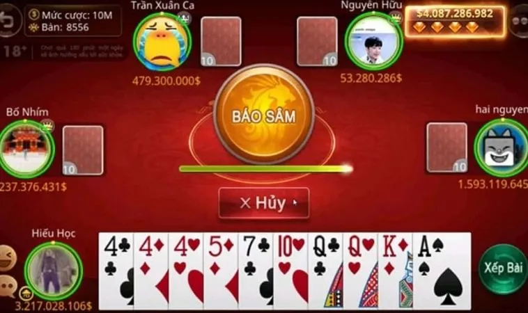 Cách Tham Gia Sâm Lốc Tại H3BET: Thưởng Lớn Đang Chờ Bạn 2 Giao diện chơi Sâm Lốc Tại H3BET